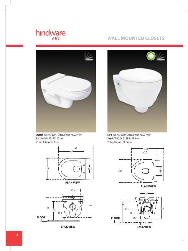 Hindware sanitaryware water closets (wc) catalogue