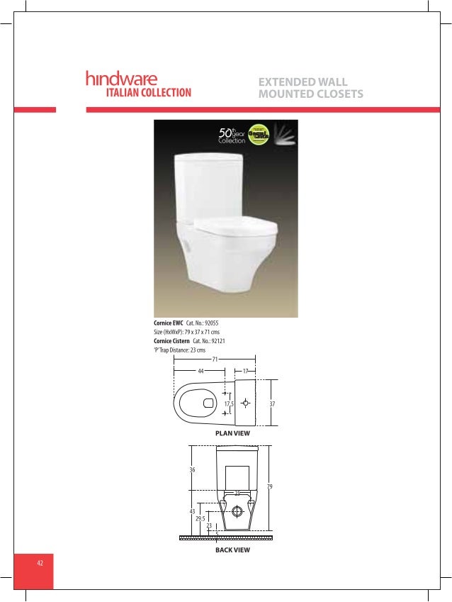 Hindware sanitaryware water closets (wc) catalogue