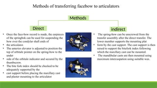hinge axis and facebow in prosthodontics | PPTX