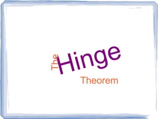 Hinge The Theorem 