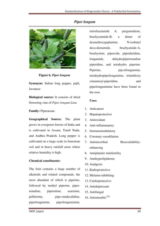 Standardization of Hingvastaka churna- A polyherbal formulation | PDF