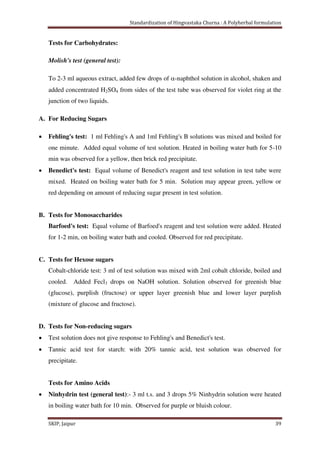 Standardization of Hingvastaka churna- A polyherbal formulation | PDF