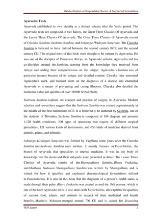 Standardization of Hingvastaka churna- A polyherbal formulation | PDF