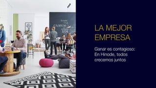 Ganar es contagioso:
En Hinode, todos
crecemos juntos
LA MEJOR
EMPRESA
 