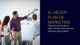 Tome el control de su
vida: Hinode tiene muchos
caminos para el éxito
EL MEJOR
PLAN DE
MARKETING
 