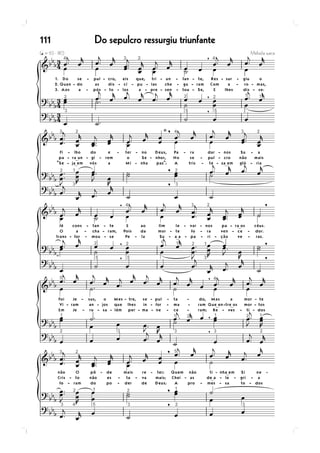 111   Do sepulcro ressurgiu triunfante
 