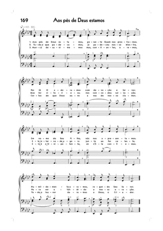 169   Aos pés de Deus estamos
 