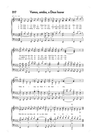 217   Vamos, unidos, a Deus louvar
 
