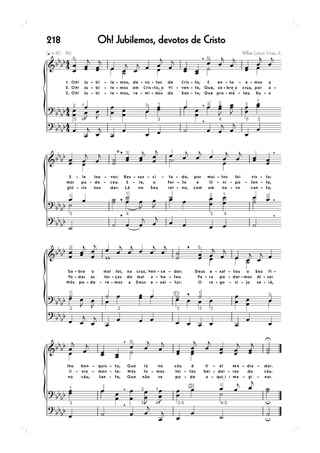 218   Oh! Jubilemos, devotos de Cristo
 