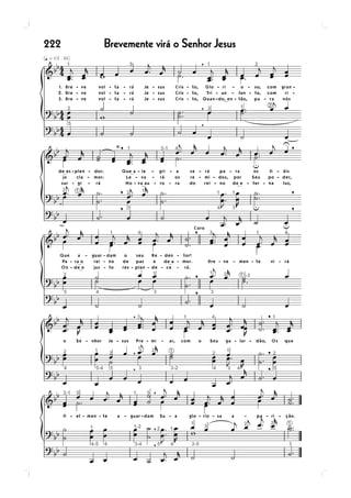 222   Brevemente virá o Senhor Jesus
 