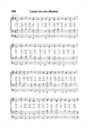 284   Louvor nos céus altíssimos
 