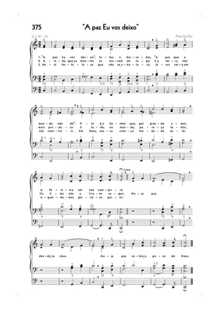 375   A paz Eu vos deixo
 