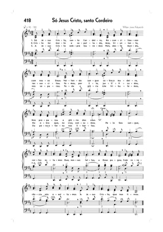 418   Só Jesus Cristo, santo Cordeiro
 