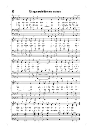 35   Eis que multidão mui grande
 