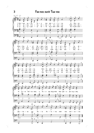 3   Faz-nos ouvir Tua voz
 