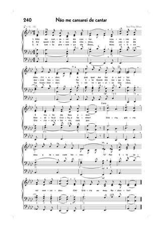 240   Não me cansarei de cantar
 
