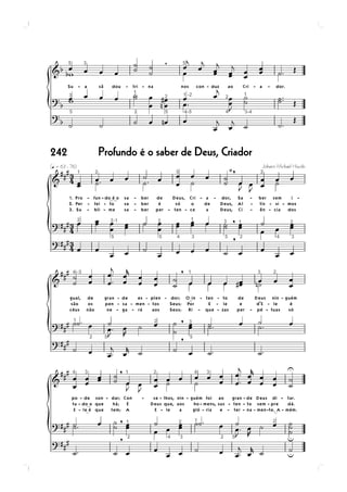 242   Profundo é o saber de Deus, Criador
 