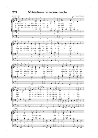 259   Só triunfará o de sincero coração
 