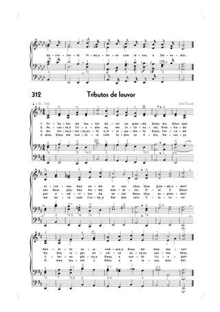 312   Tributos de louvor
 