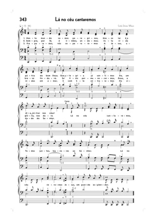 343   Lá no céu cantaremos
 