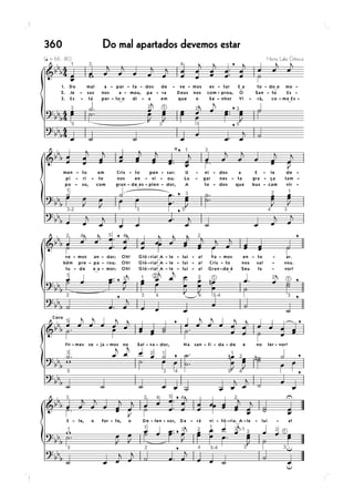 360   Do mal apartados devemos estar
 