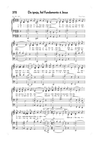 372   Da igreja, fiel Fundamento é Jesus
 