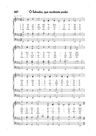 387   Ó Salvador, que recebeste poder
 