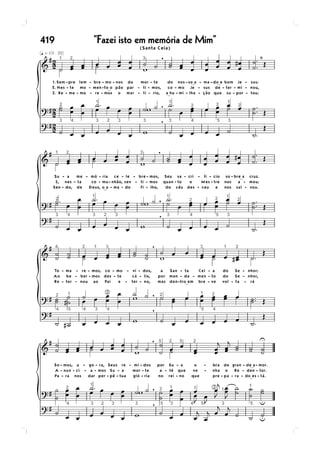 419   Fazei isto em memória de Mim
 