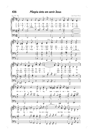 436   Alegria sinto em servir Jesus
 