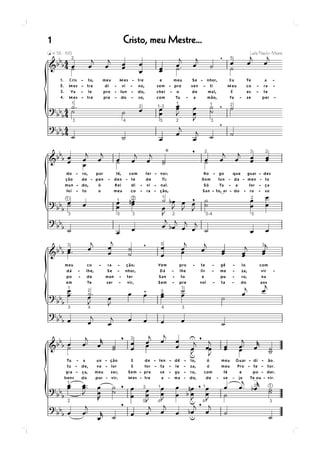 1   Cristo, meu Mestre...
 