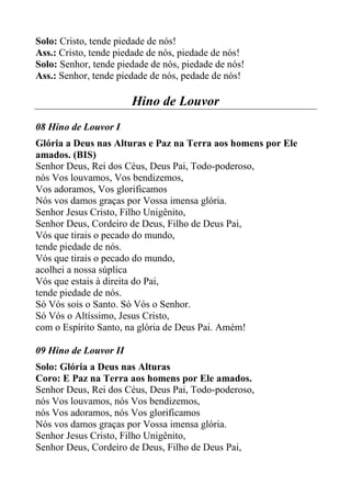 Hinário para o tríduo pascal e tempo pascal