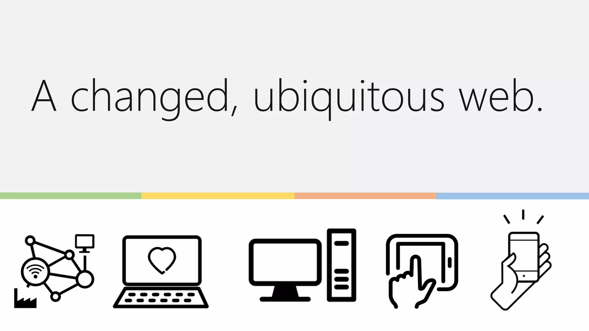 A changed, ubiquitous web.
 