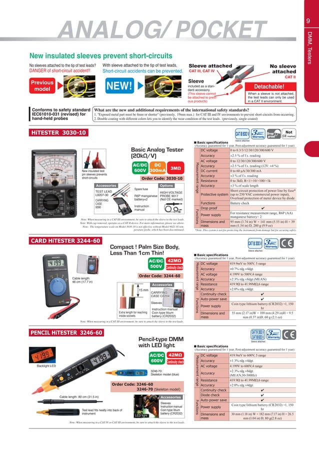Hioki shortcatalogfieldmeasuringinstruments2020 PDF