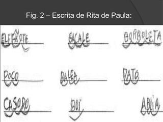 Fig. 2 – Escrita de Rita de Paula: 
 