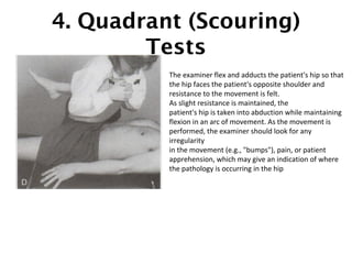 Scouring Test Hip Scour Test