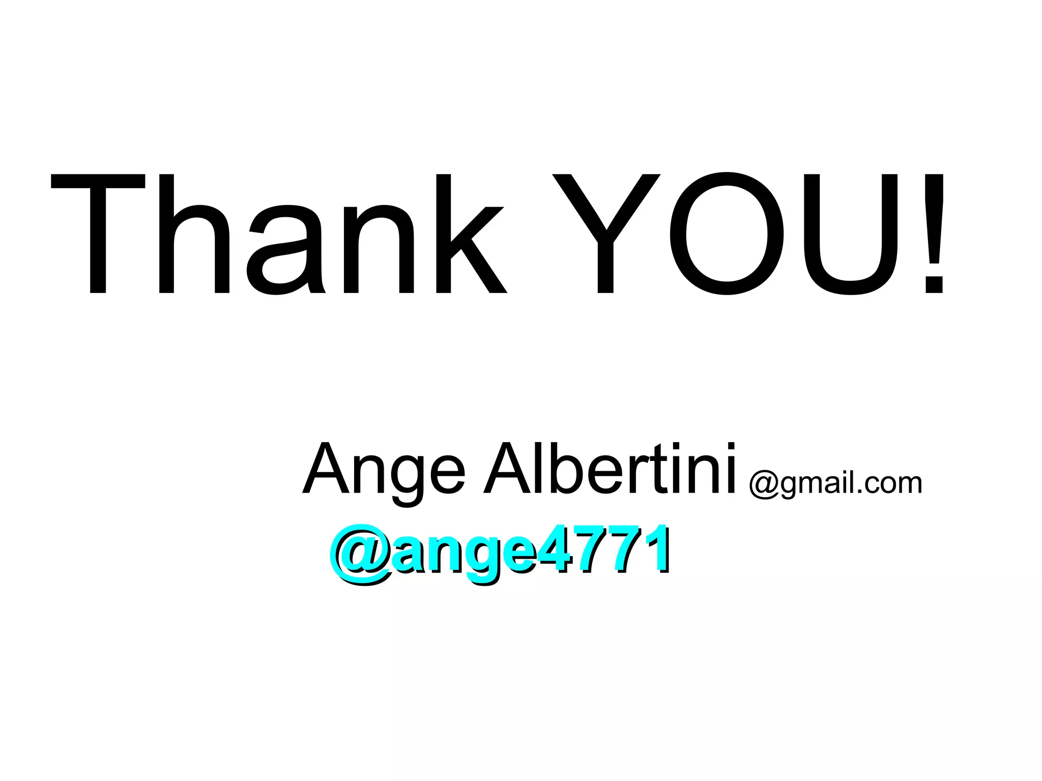 Thank YOU!
  Ange Albertini @gmail.com
   @ange4771
 