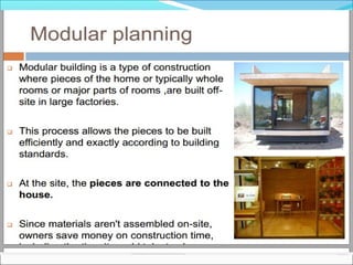 COST- EFFECTIVE BUILDING-Modular Planning
 