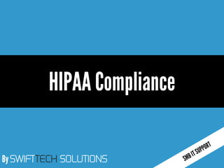 HIPAA Compliance: What you need to know PPT
