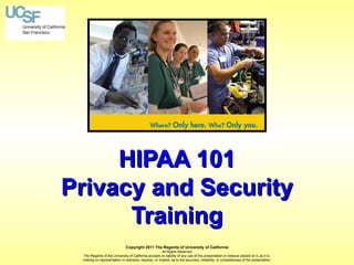 Hipaa101 training