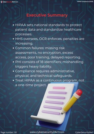HIPAA Compliance [2025]: Components, Privacy Rules, and PHI | PDF