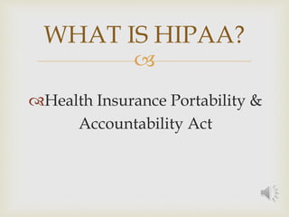 Hipaa Portability Rights HIPAA AND INFORMATION TECHNOLOGY | PPTX