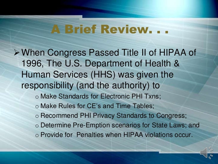 Hipaa final enforcement rule