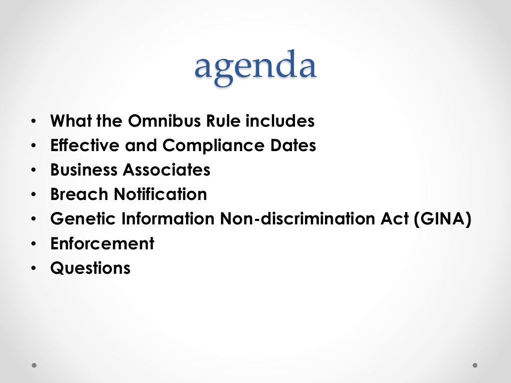 HIPAA Omnibus Rule Critical Changes for Business Associates