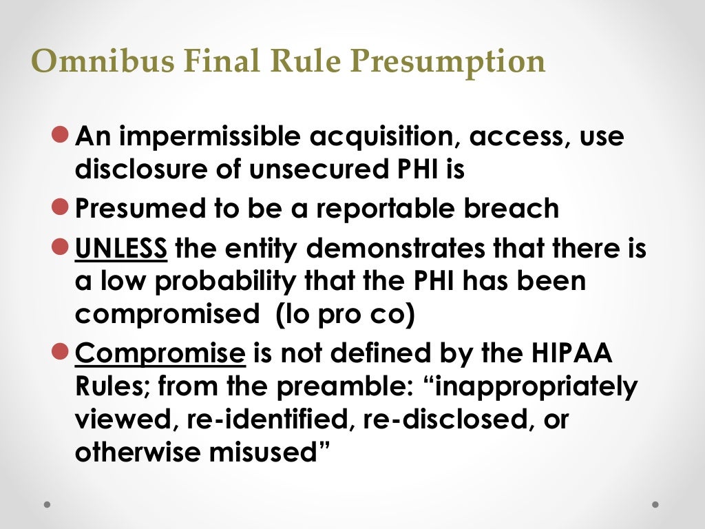 HIPAA Omnibus Rule Critical Changes for Business Associates