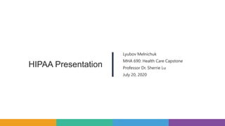 Hipaa Presentation.pdf HIPAA Presentation | PPTX