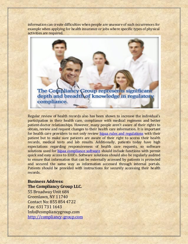 Hipaa rules and regulations