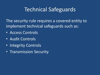 Complying with HIPAA Security Rule | PPTX