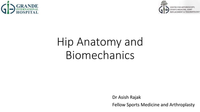 Hip - Anatomy and Biomechanics | PPTX