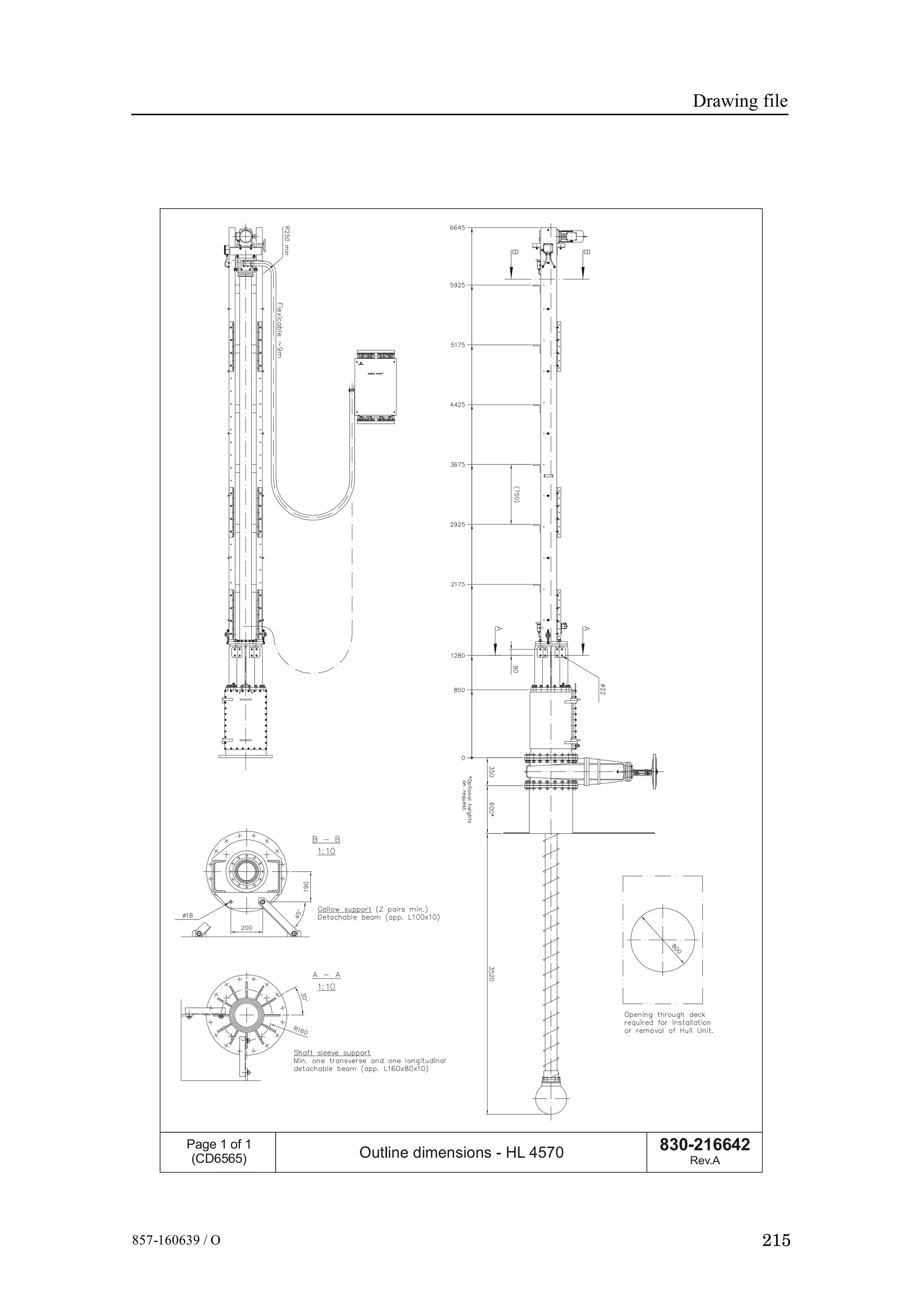 Drawing file
215857-160639 / O
830-216642
Rev.A
Page 1 of 1
(CD6565) Outline dimensions - HL 4570
 