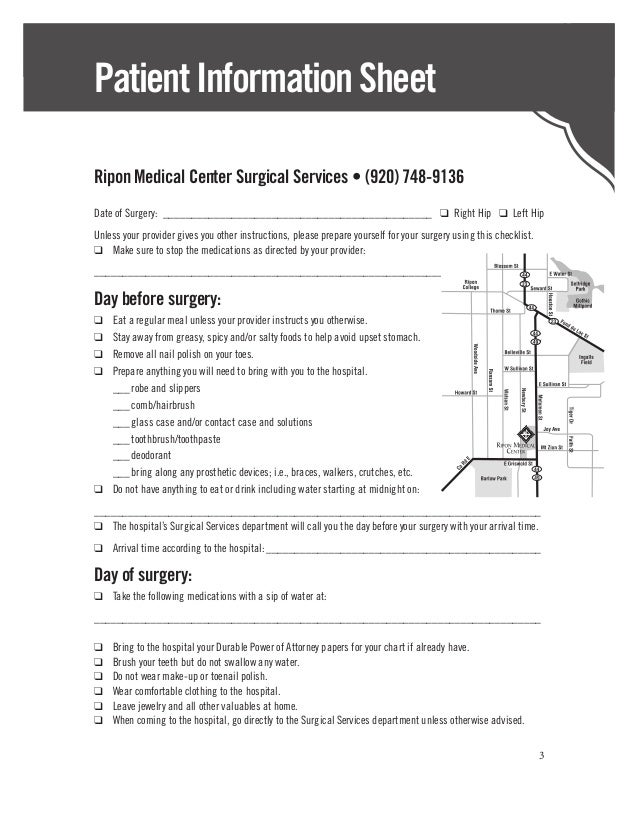 A Patient's Guide to Hip Replacement Surgery: Ripon Medical Center